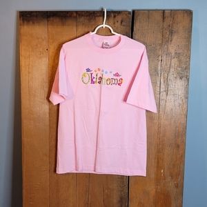 Oklahoma Vintage Embroidered T-shirt on Intex tag Size Mens L